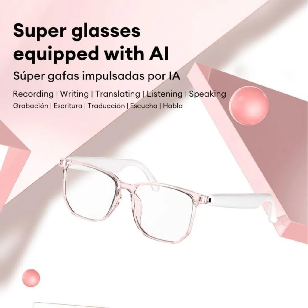 Lentes Inteligentes Ia Traductor 160 Idiomas Blanco