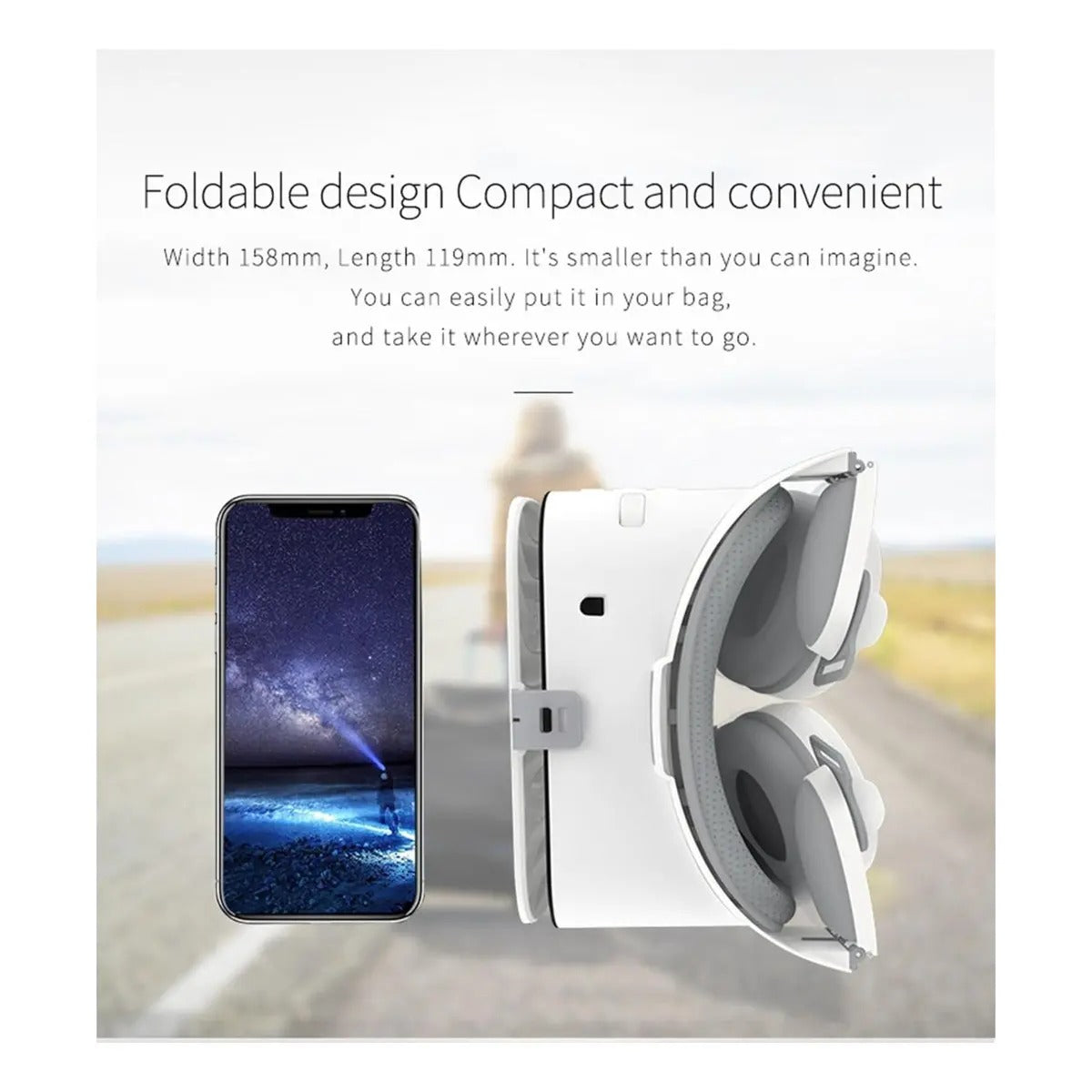 Gafas Vr Plegables Con Bluetooth Juegos Y Cine 3d Celular