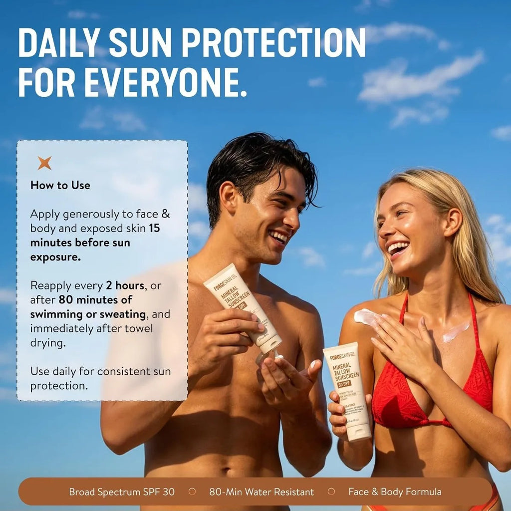 Bloqueador Solar Forge Skin Men Mineral Tallow Spf30 80ml