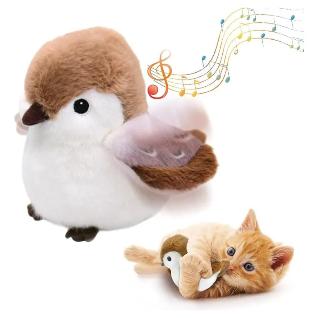 Kreizygo Juguete Para Gato Pájaro Sonido Catnip Recargable