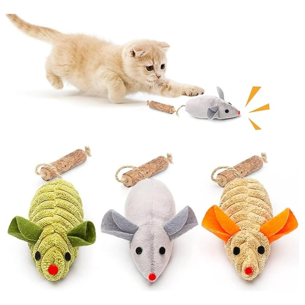 Potaroma 3 Ratones Juguetes Para Gato Sonido Catnip Matatabi