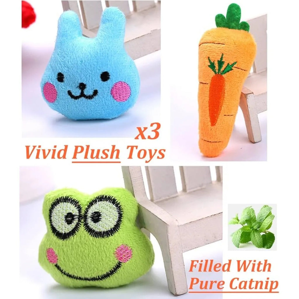 Juguetes Para Gatos Kidpet 12pzs Silvervine Para Morder