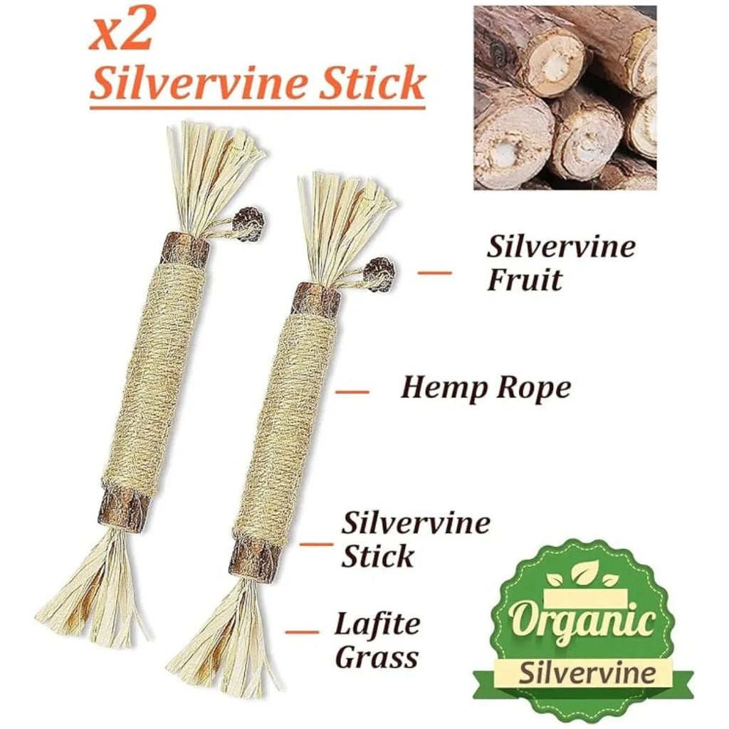 Juguetes Para Gatos Kidpet 12pzs Silvervine Para Morder