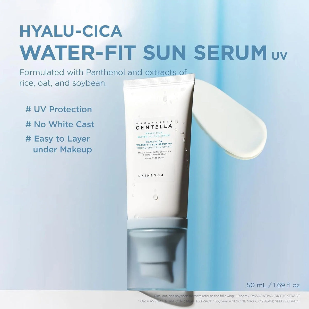 Protector Solar Serum Facial Coreano Spf50 Centella 50ml