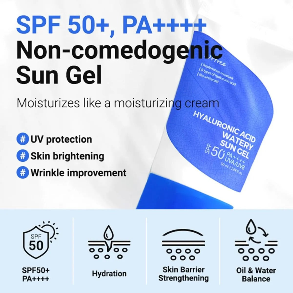 Isntree Protector Solar Koreano Spf50 Ácido Hialurónico 50ml