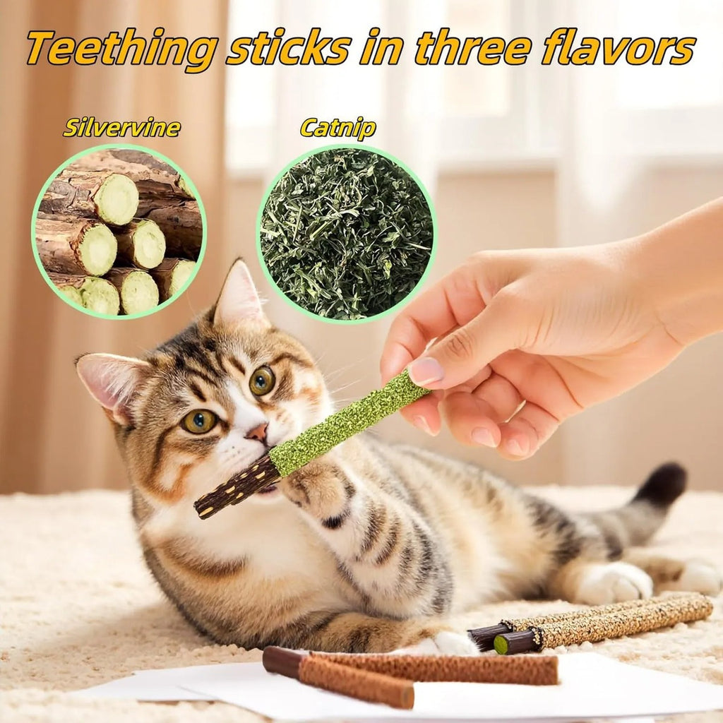 Juguetes Masticables Grembeb Para Gatos 12pzs Catnip Palitos