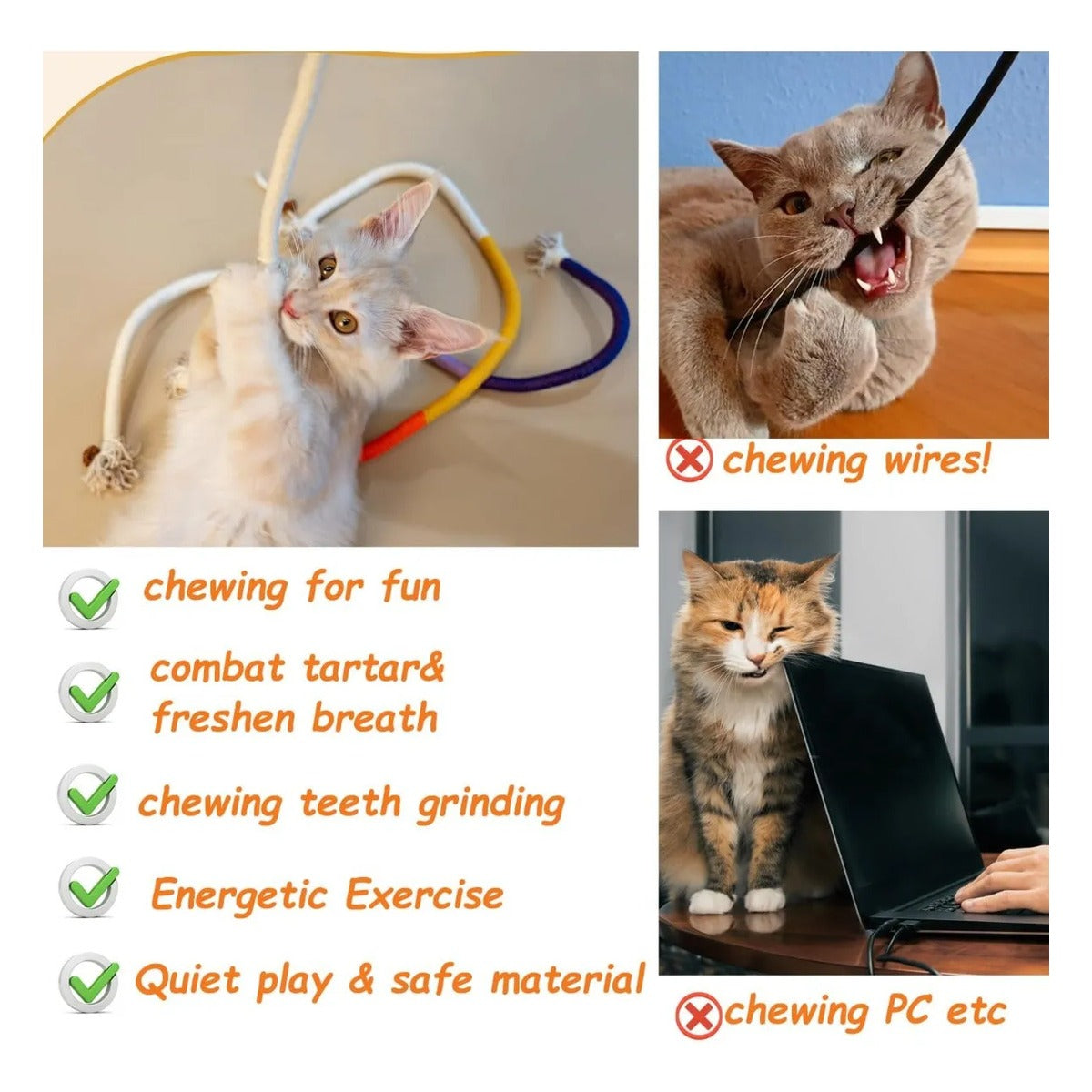 Juguetes Interactivos Palitos Itplus Gatos Catnip Resorte