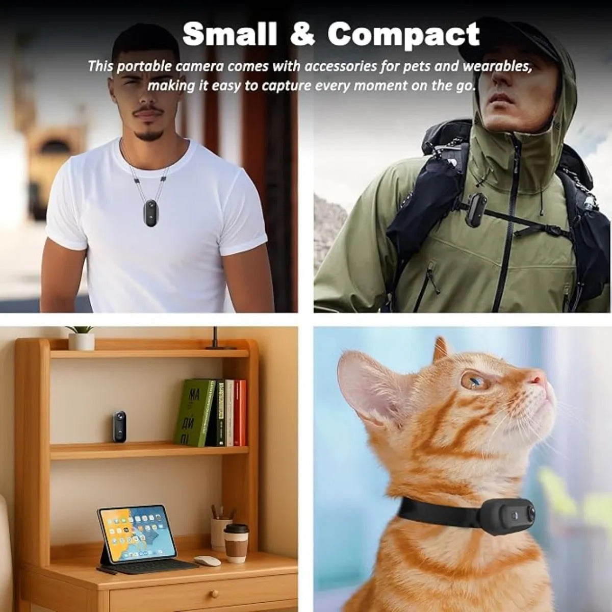 Mini Camara Corporal Magnetica 4k 128gb Impermeable