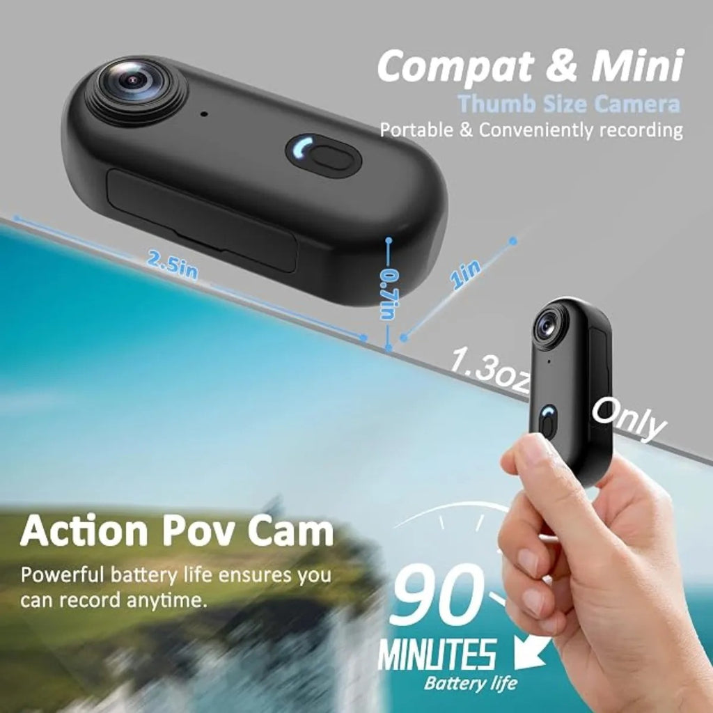 Mini Camara Corporal Magnetica 4k 128gb Impermeable