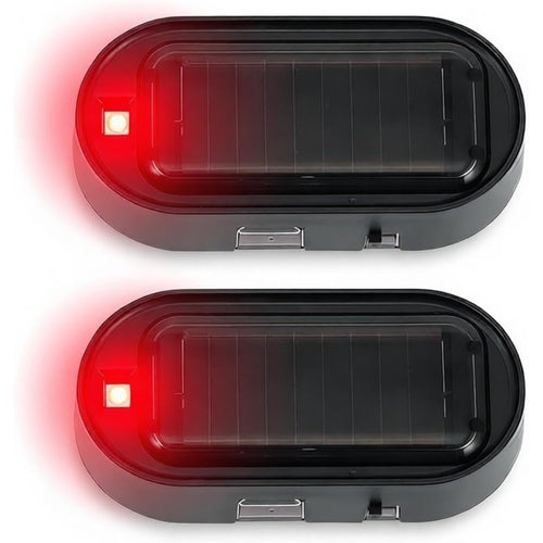 Alarma Simulada Solar Led Antirrobo Para Auto Con Usb 2 Piezas