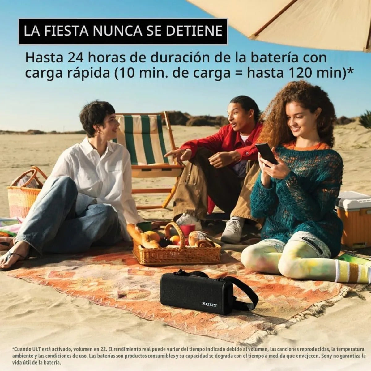 Bocina Sony Ult Field 3 Portátil Bluetooth Impermeable