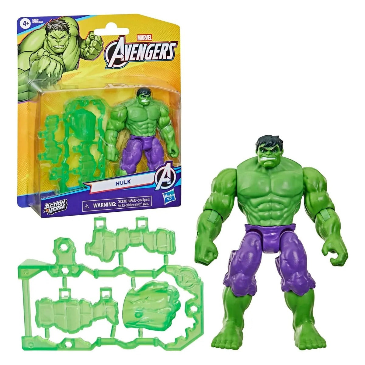 Marvel Avengers Hulk Figura 11cm Con Accesorios