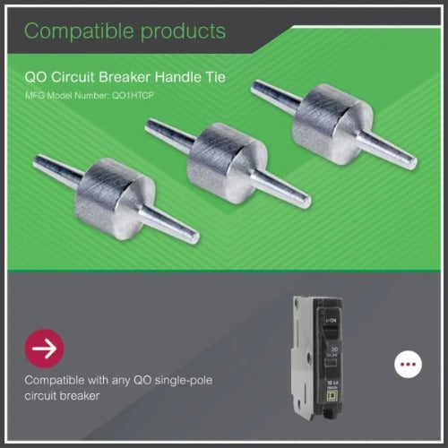 Vínculos Para Palanca Square D Qo1htcp Interruptor 3 Uds
