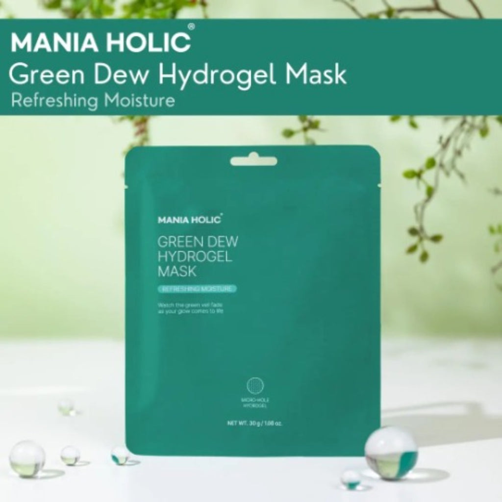 Green Dew Máscara De Hidrogel Mascarilla Vegana Con Hoja