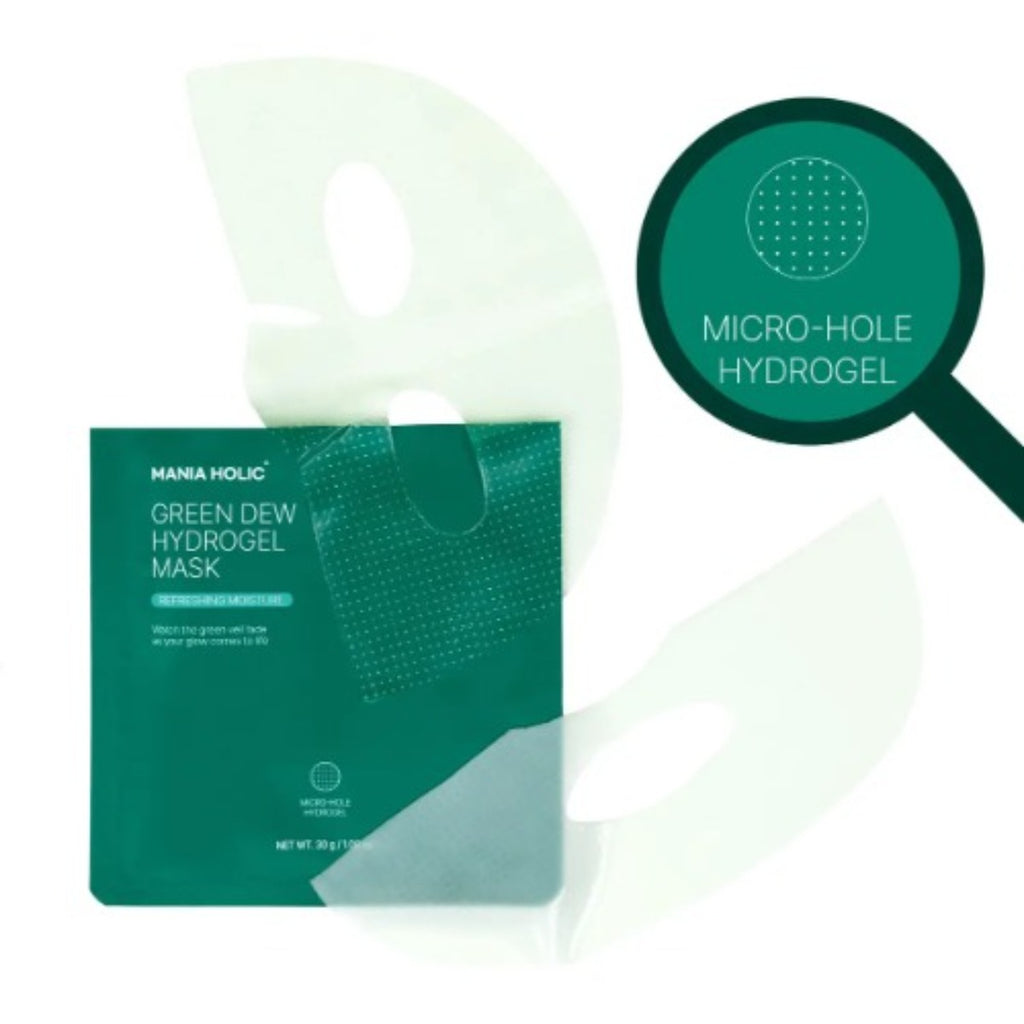 Green Dew Máscara De Hidrogel Mascarilla Vegana Con Hoja