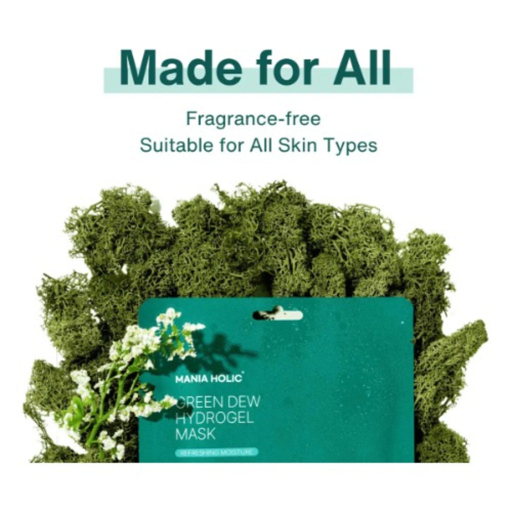 Green Dew Máscara De Hidrogel Mascarilla Vegana Con Hoja