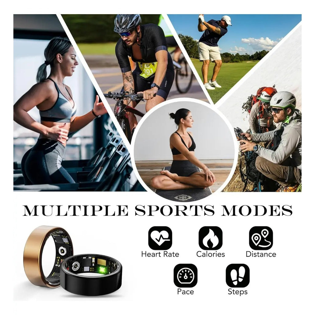 Anillo Inteligente Salud Fitness Ritmo Cardiaco Oxigeno Ip68
