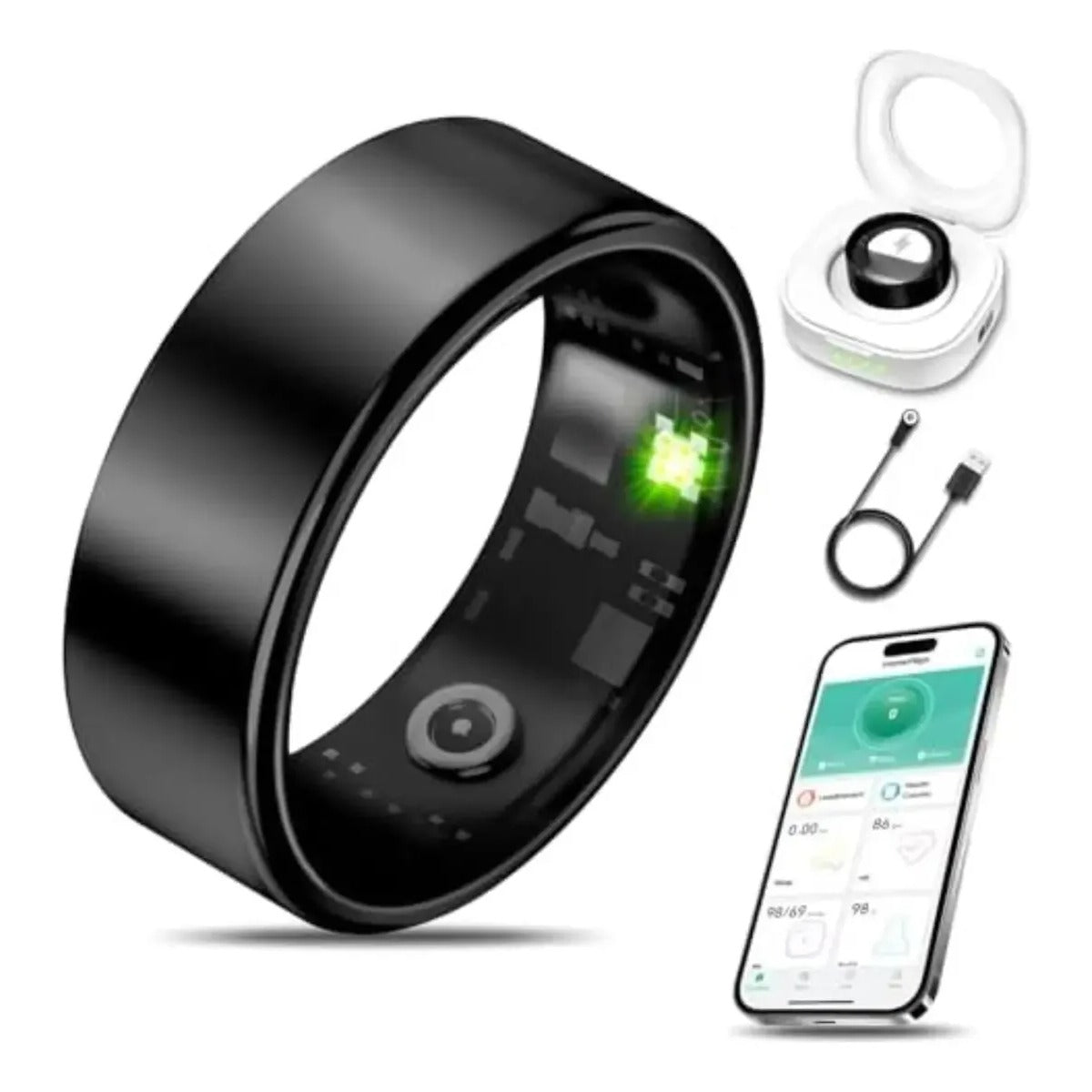 Anillo Inteligente Salud Fitness Ritmo Cardiaco Oxigeno Ip68
