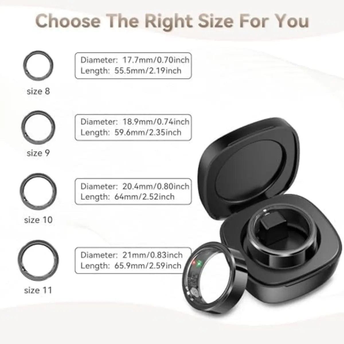 Anillo Inteligente Salud Fitness Sueño Ritmo Cardiaco