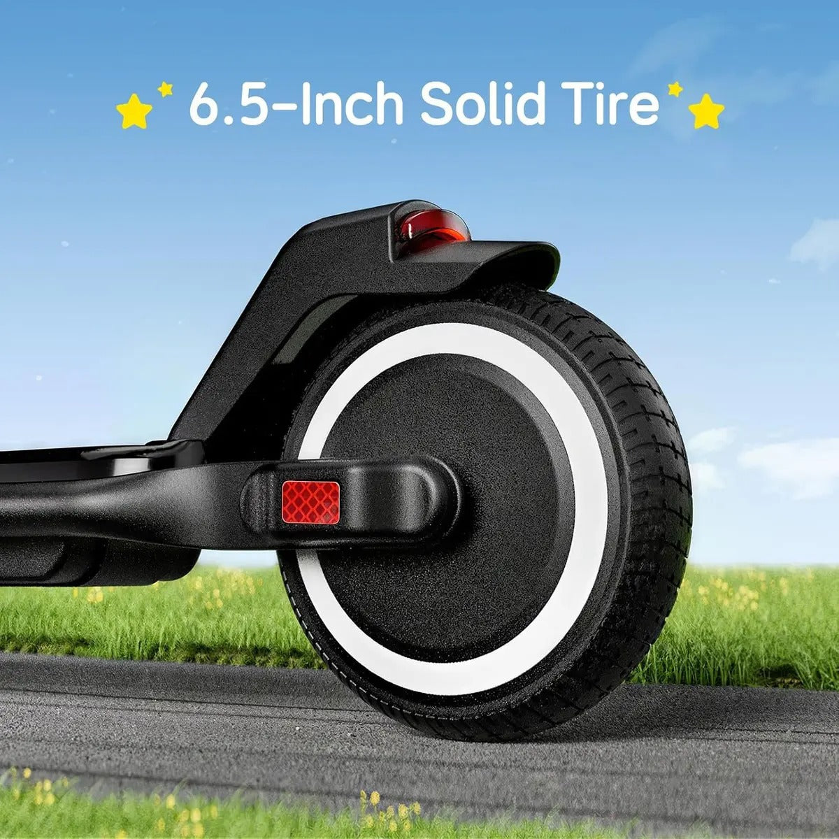 Scooter Eléctrico ECOROAD EK6 Negro Plegable Batería Ion Litio 12V Freno Disco