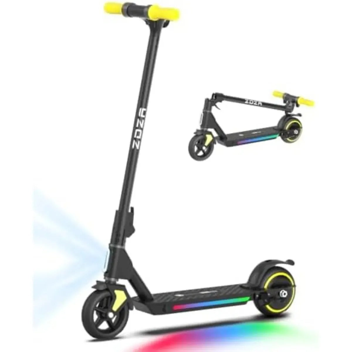 Scooter Eléctrico Niños 6 A 12 Años Plegable Luces Led