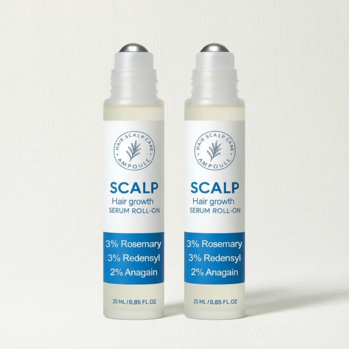 Serum Romero Roll On Crecimiento Capilar 25 Ml 2 Piezas