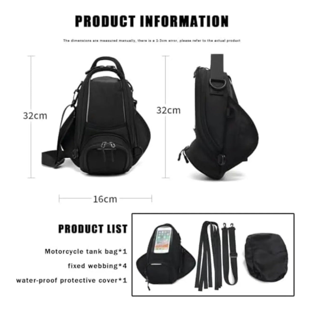 Bolsa Tanque Moto Bmw F800gs 2018 Impermeable Viaje