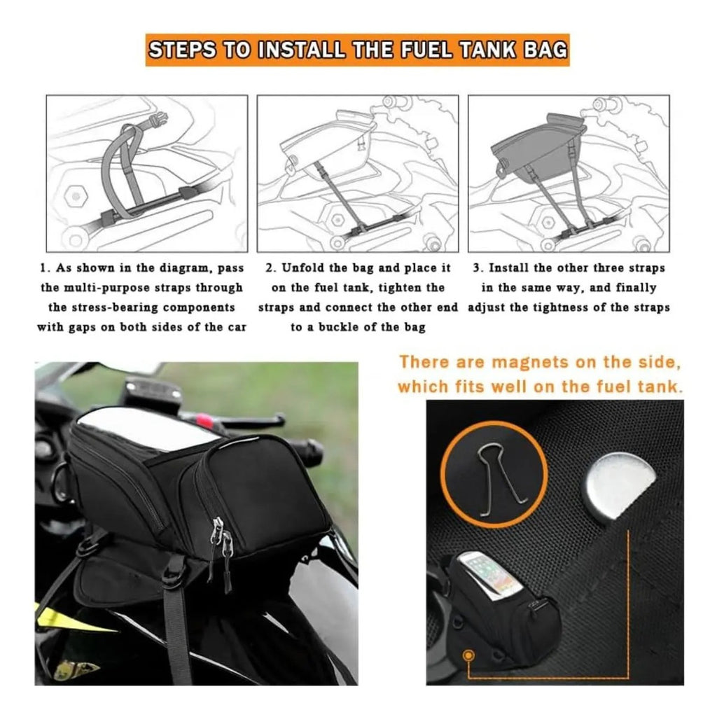 Bolsa Tanque Moto Bmw F800gs 2018 Impermeable Viaje