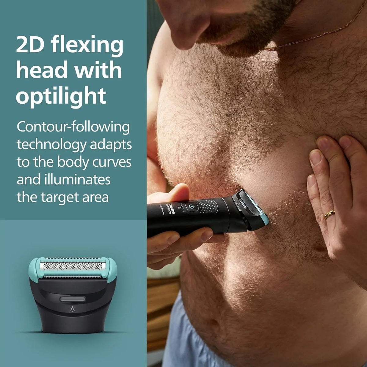 Recortadora Philips Bodygroom 7000 Impermeable Cuerpo Barba