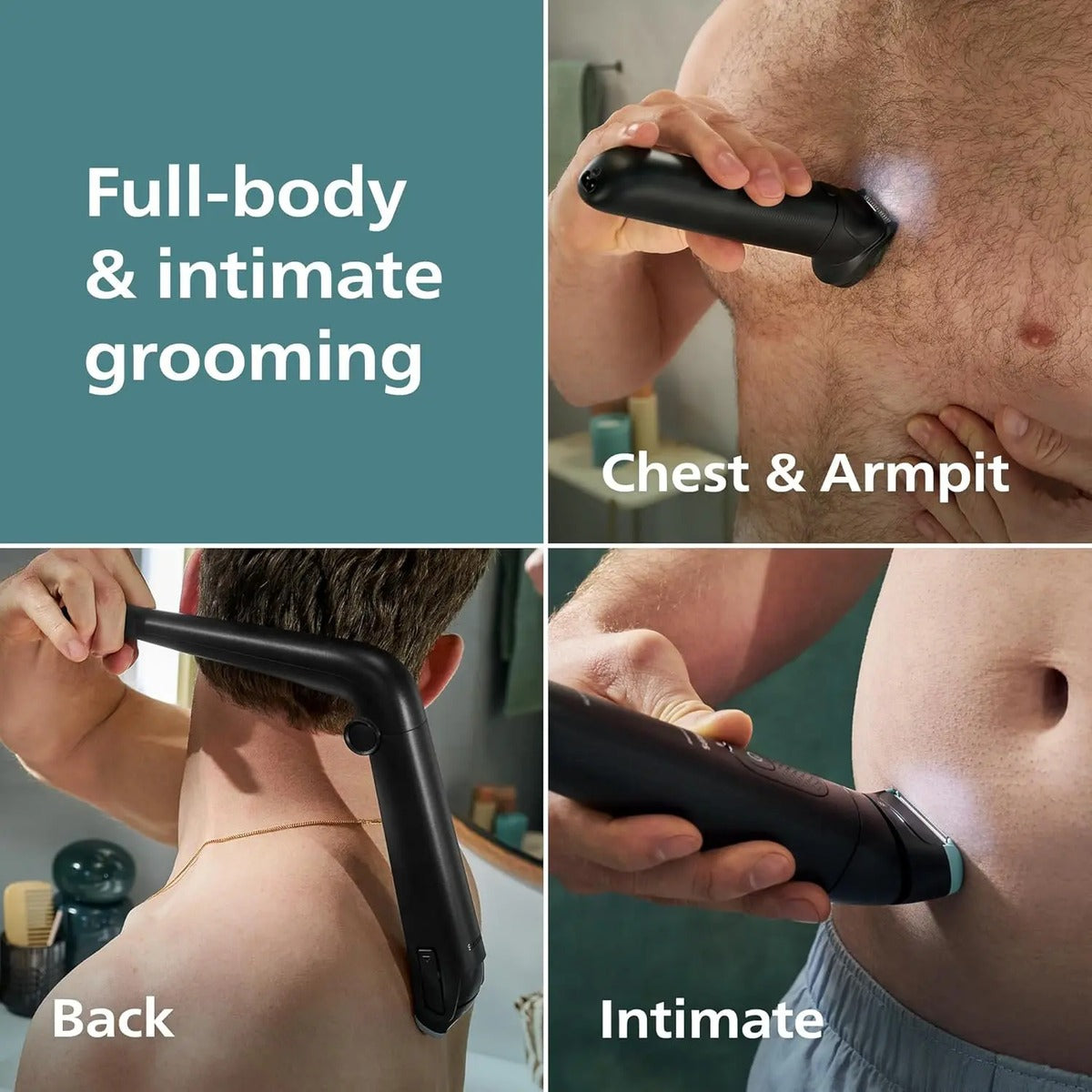 Recortadora Philips Bodygroom 7000 Impermeable Cuerpo Barba