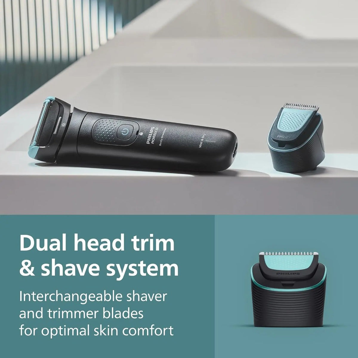 Recortadora Philips Bodygroom 7000 Impermeable Cuerpo Barba