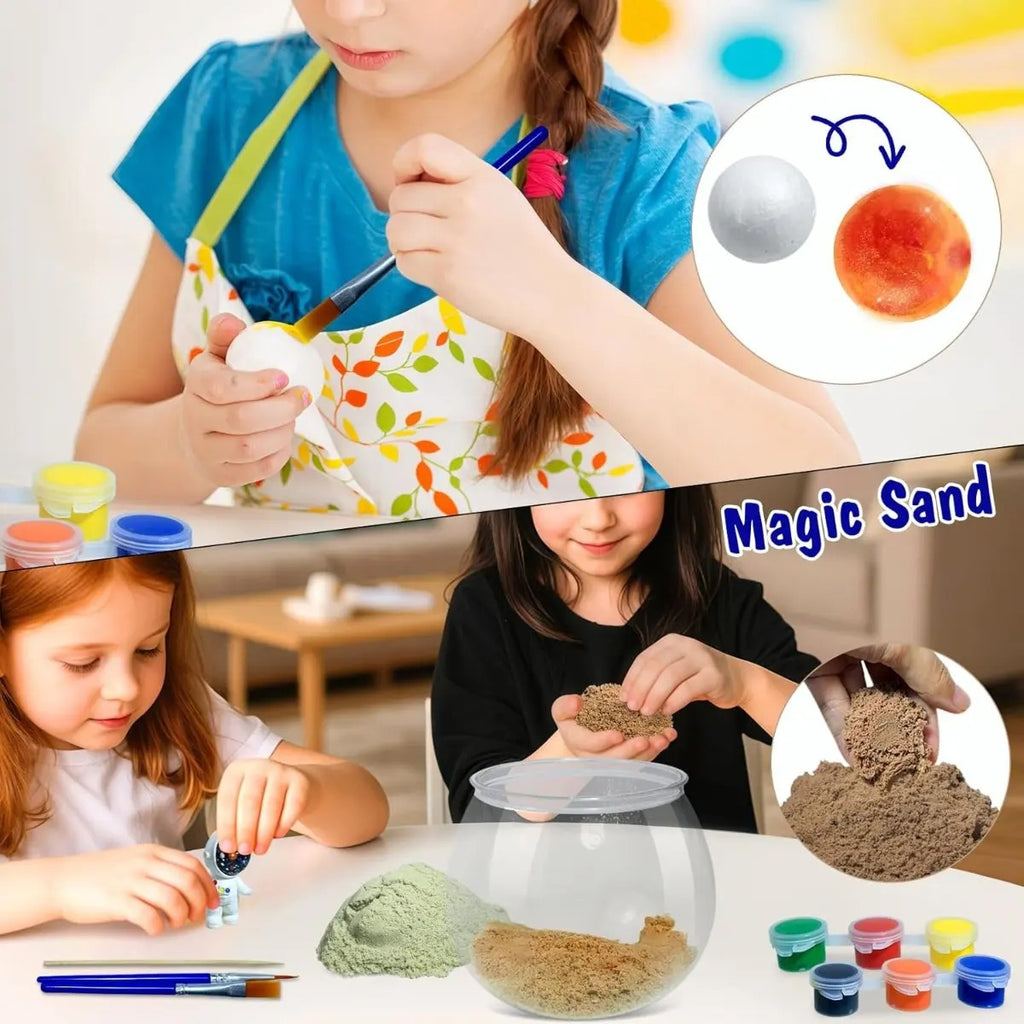 Kit Terrario Luminoso Astronautas Niños Juguetes Espacio Diy