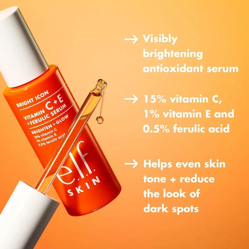Suero Facial E.l.f Bright Icon Vitamina C E Ferulico 30 Ml