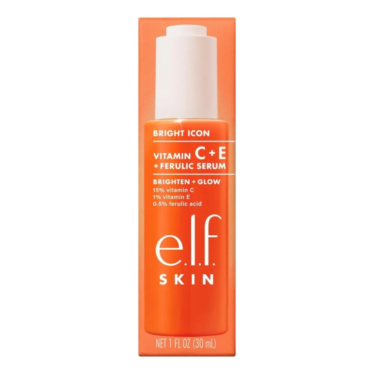 Suero Facial E.l.f Bright Icon Vitamina C E Ferulico 30 Ml