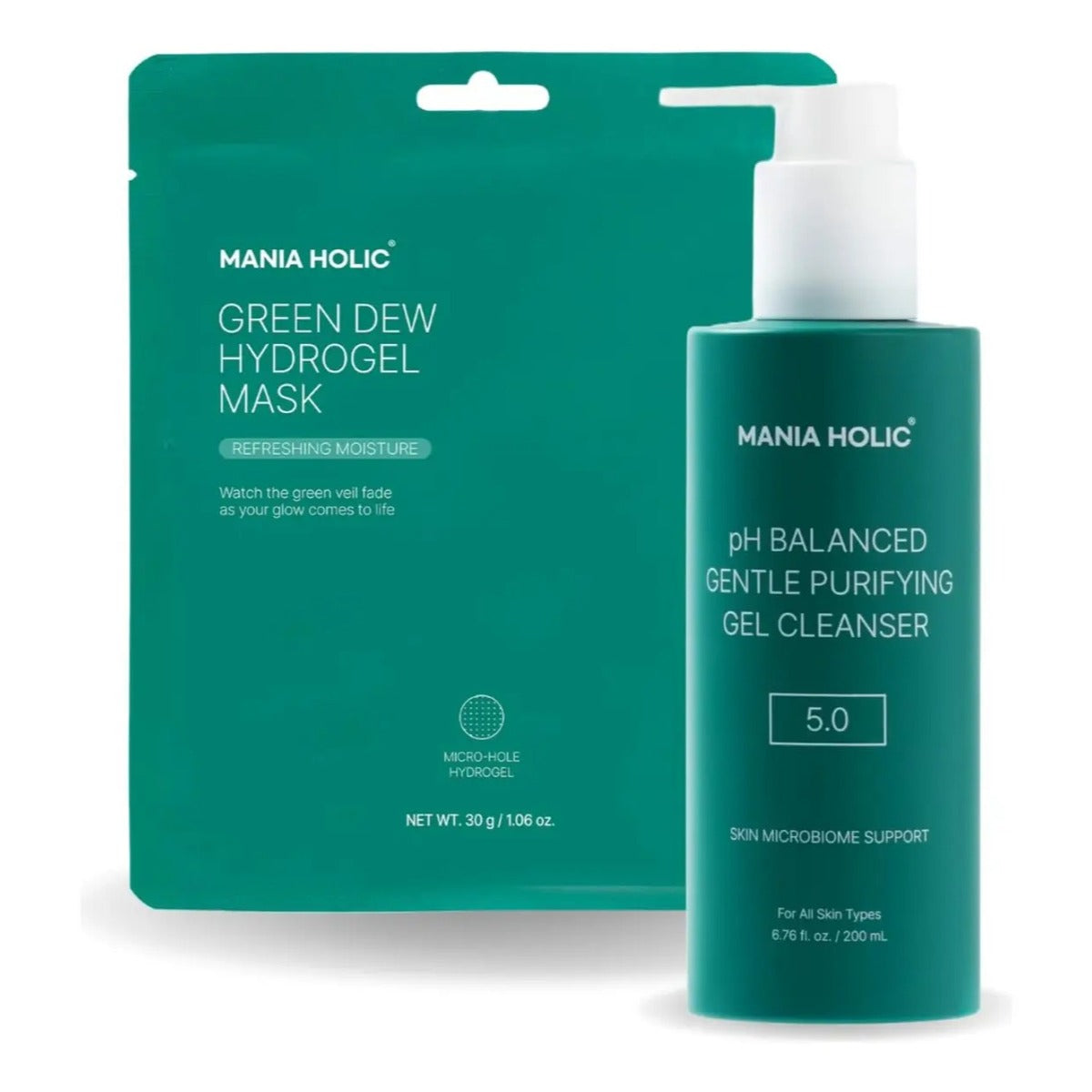 Set Limpiador Gel Coreano Y Mascarilla Hidratante