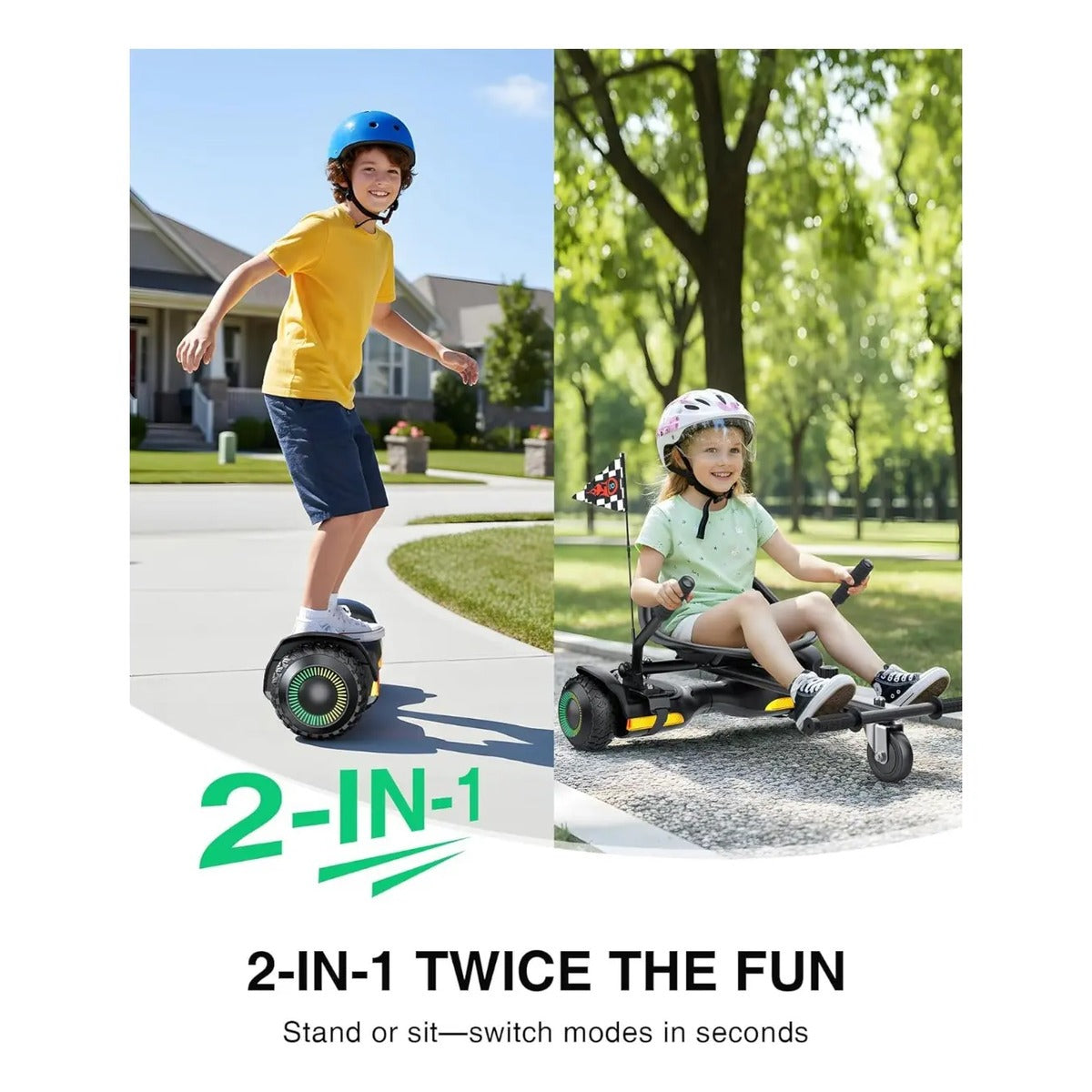 Scooter Eléctrico Gyroor 500w Asiento Ajustable