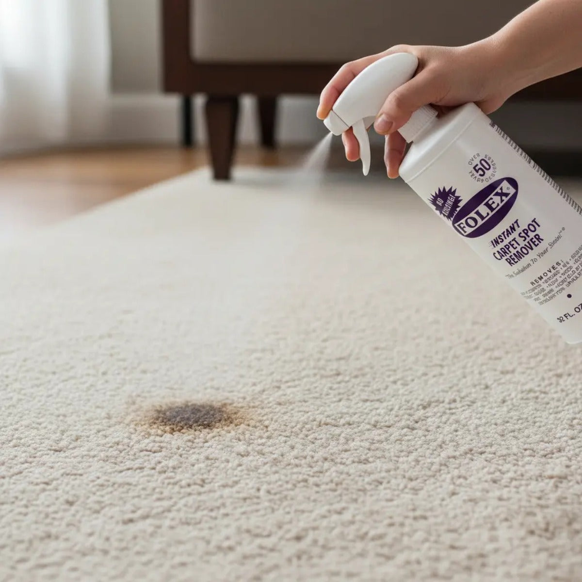 Limpiador Alfombras Folex 32 Oz Elimina Manchas Eficaz