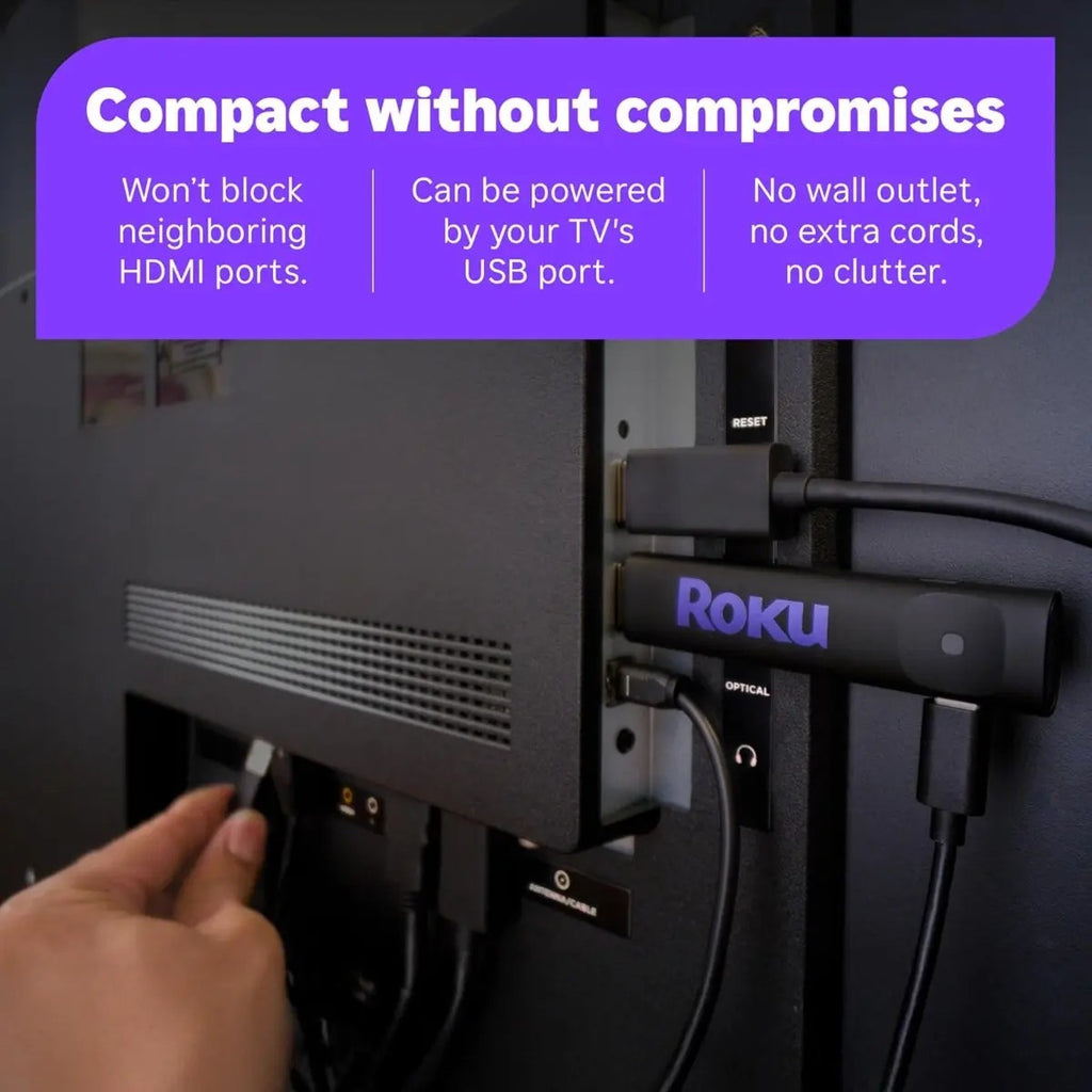 Roku Stick Hd 2025 Control Por Voz Tv Gratis En Vivo