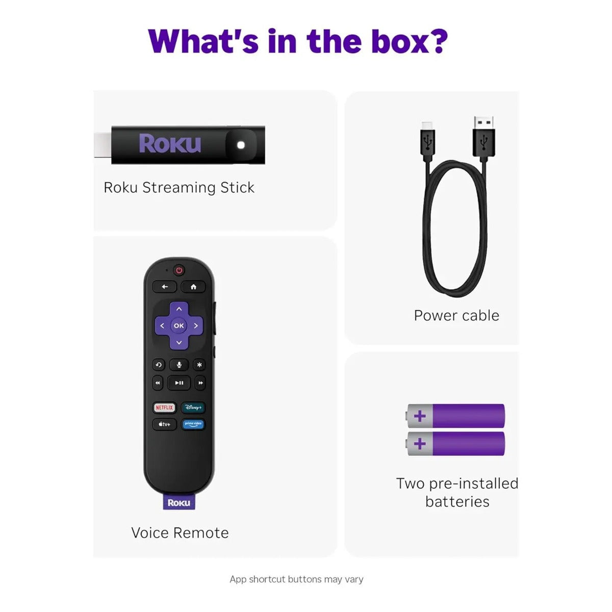 Roku Stick Hd 2025 Control Por Voz Tv Gratis En Vivo
