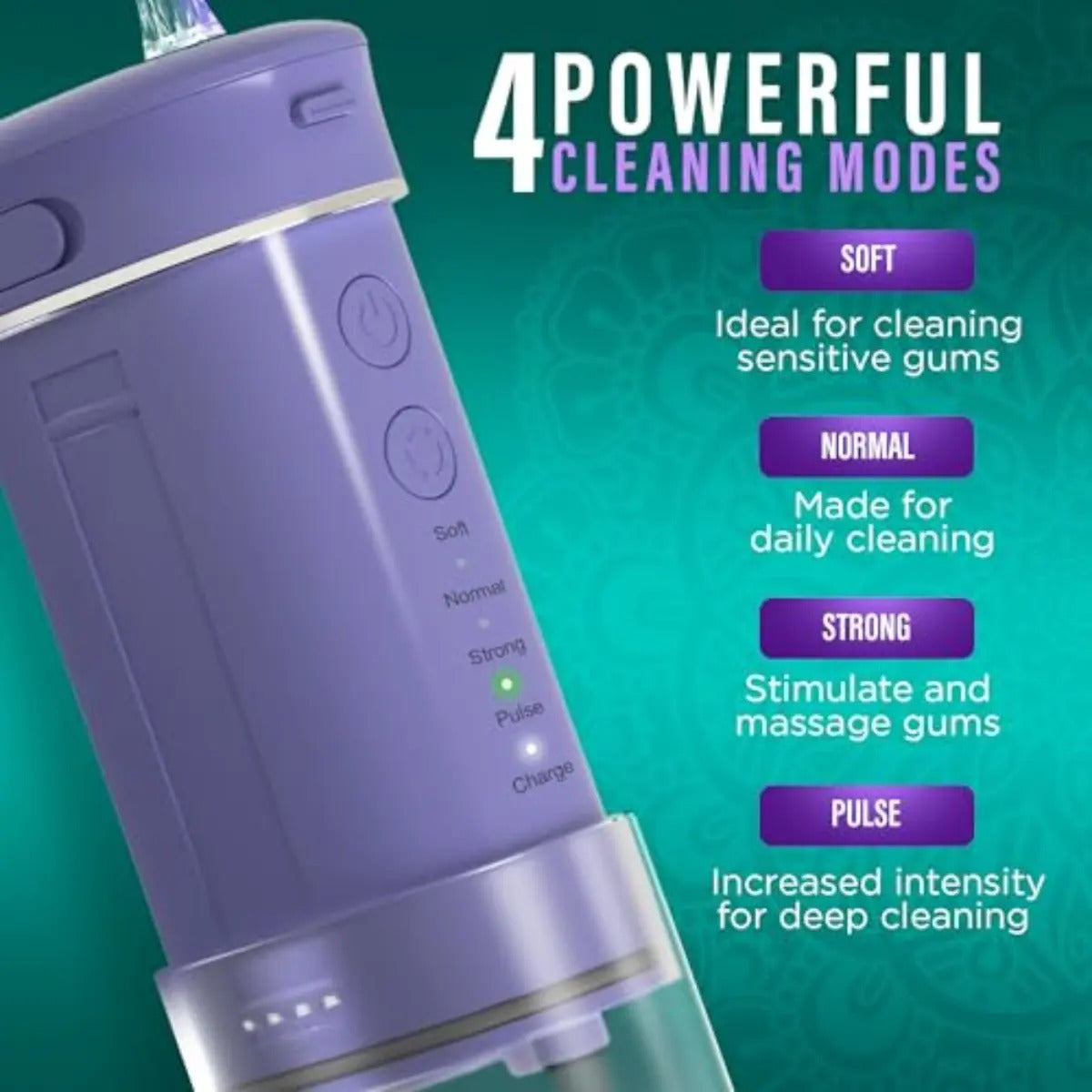 Irrigador Dental Portatil Con Temporizador 180 Ml
