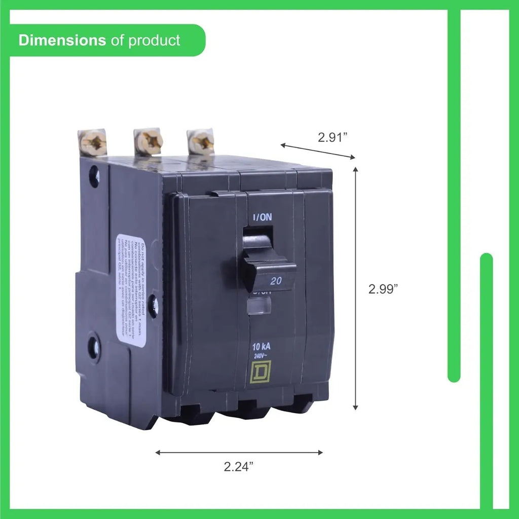 Interruptor Square D Qo320cp 20 Amp 3 Polos