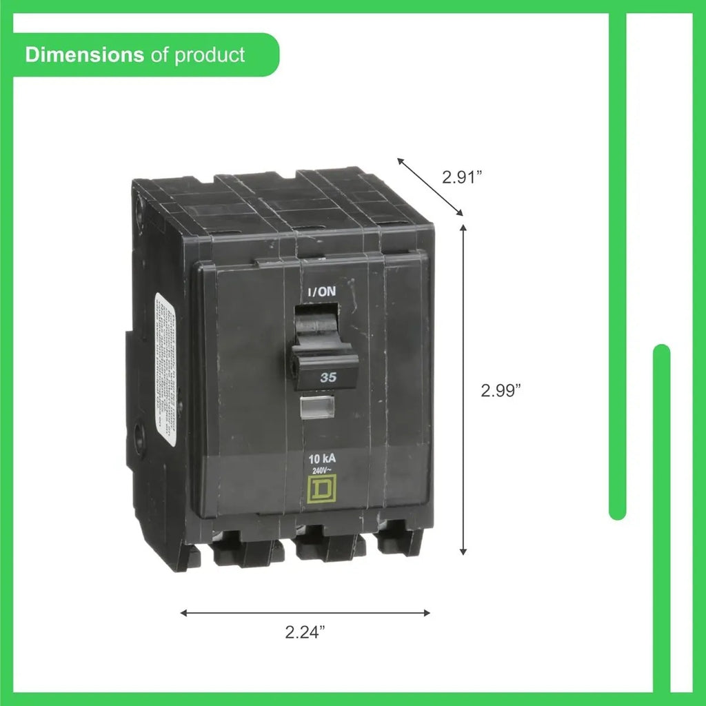 Interruptor Square D Qo330cp Negro Calidad Garantizada