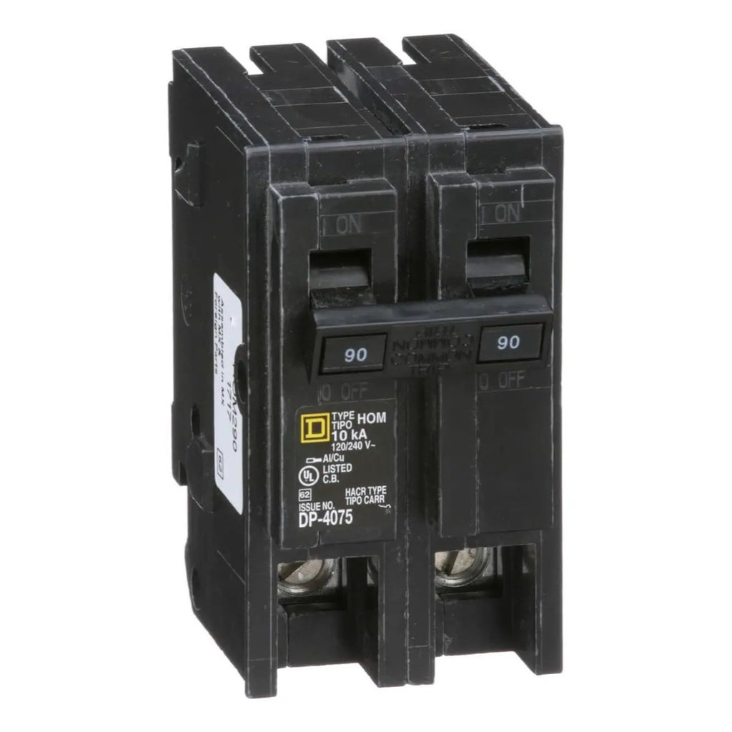 Interruptor 90a Doble Polo Square D Homeline Seguro