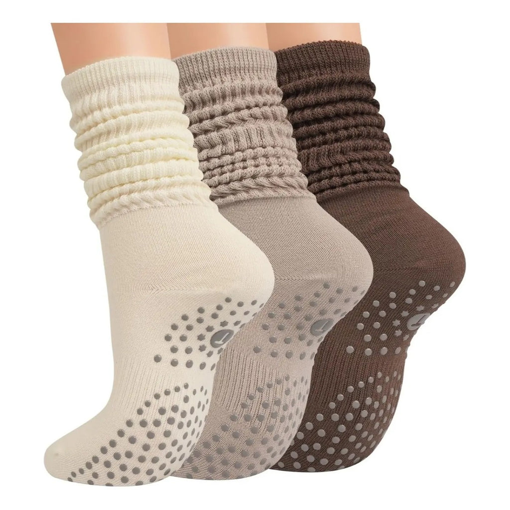 Calcetas Antiderrapantes Mujer Yoga Pilates Barre Gym