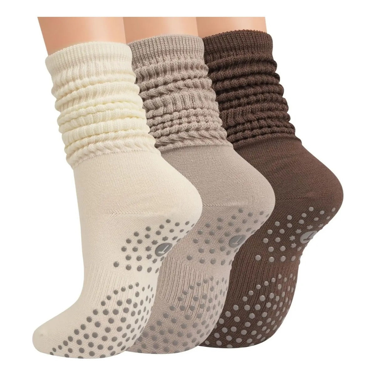 Calcetas Antiderrapantes Mujer Yoga Pilates Barre Gym