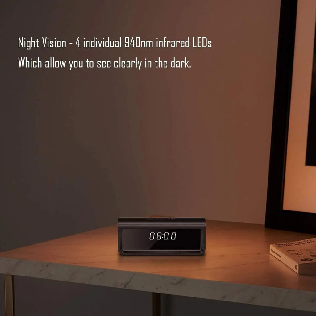 Cámara De Seguridad 4k Reloj Inalámbrico Visión Nocturna