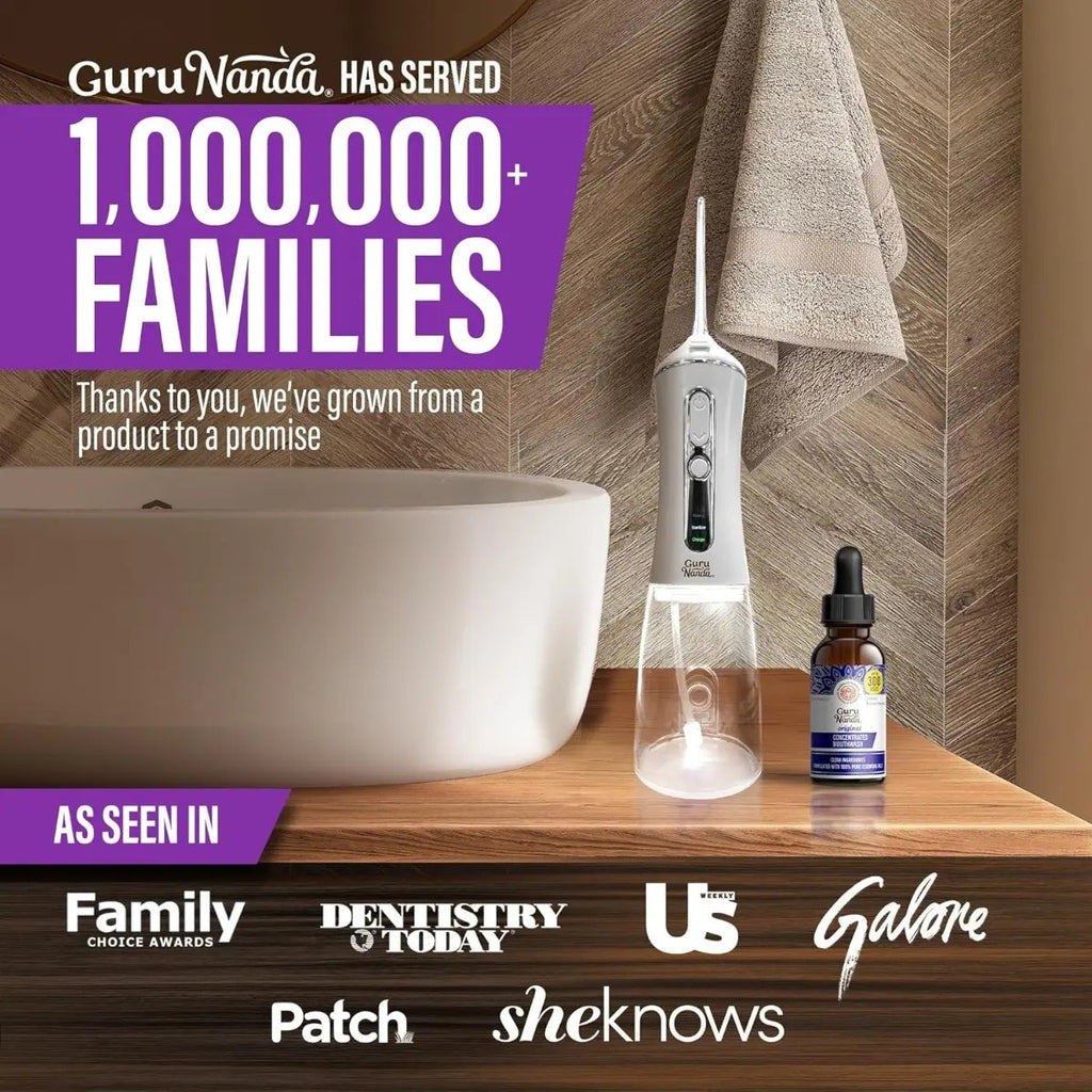 Irrigador Dental Uv Con Enjuague Concentrado Gurunanda