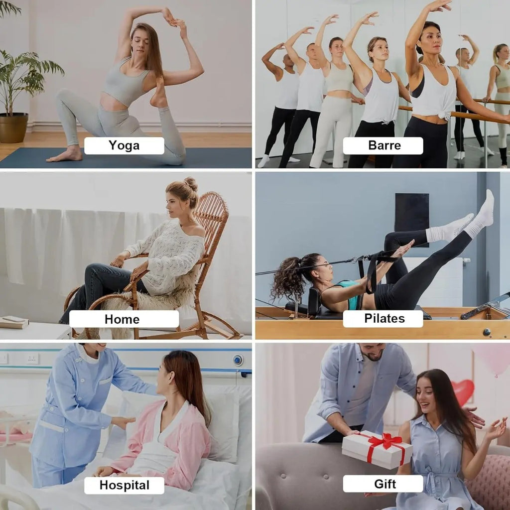 Calcetas Antideslizantes Mujer Yoga Pilates Barre Gym
