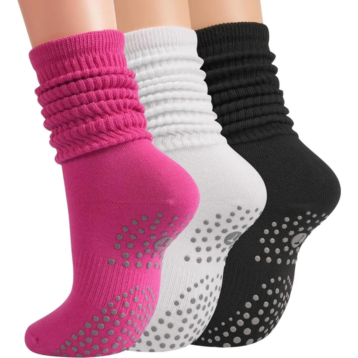 Calcetas Antideslizantes Mujer Yoga Pilates Barre Gym