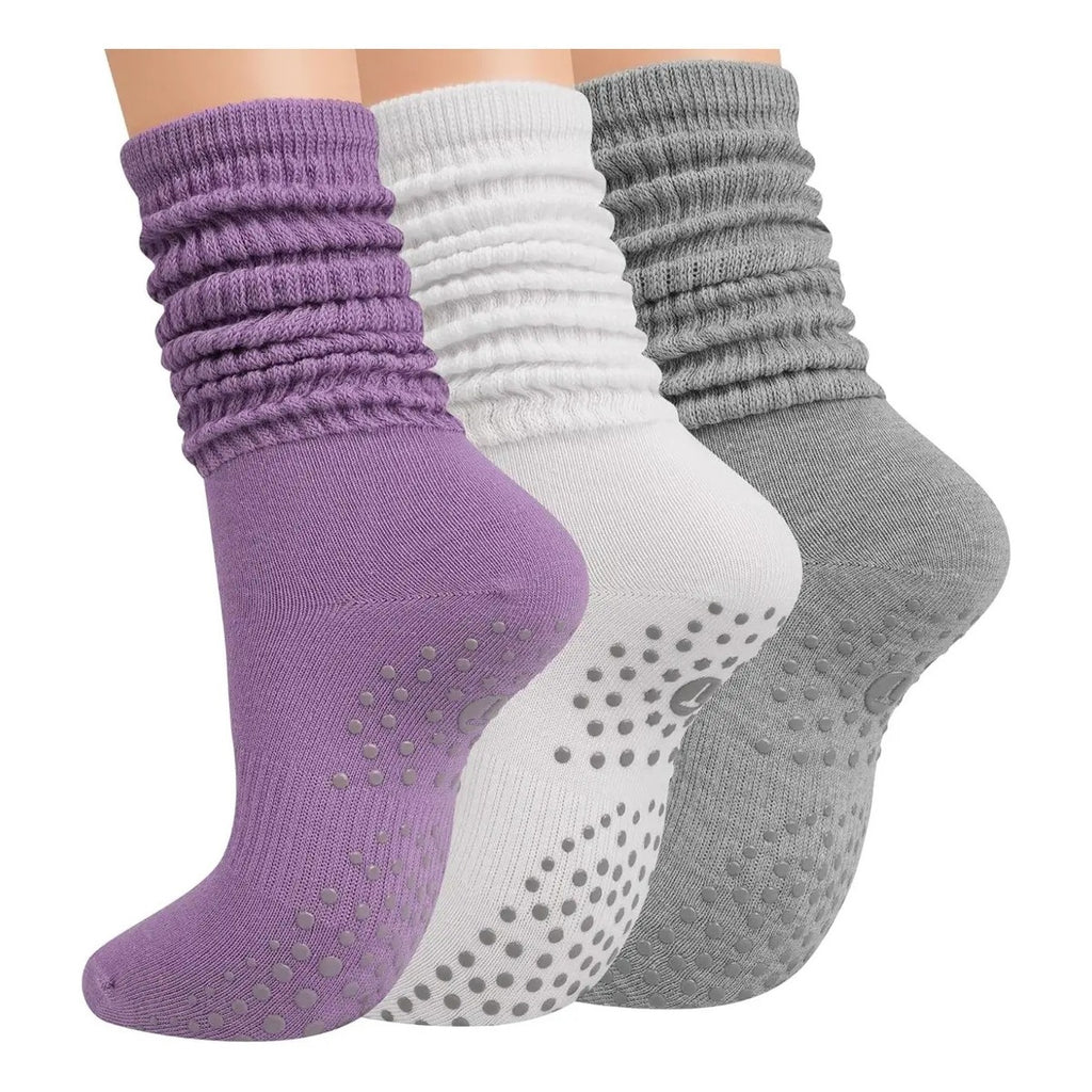Calcetas Antideslizantes Mujer Yoga Pilates Barre Gym